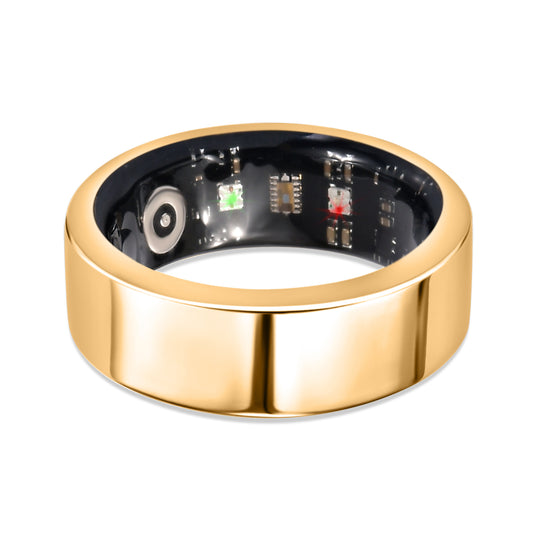 Soul Smart - V1 Smart Ring, Edelstahl, G-Sensor, Herzfrequenzsensor, rosévergoldet, (Größe 21.00)