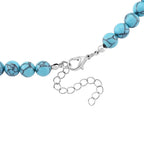 Blaue Howlit Halskette, ca. 45 cm + 5 cm extender, ca. 230.00 ct
