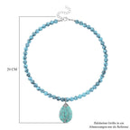 Blaue Howlit Halskette, ca. 45 cm + 5 cm extender, ca. 230.00 ct