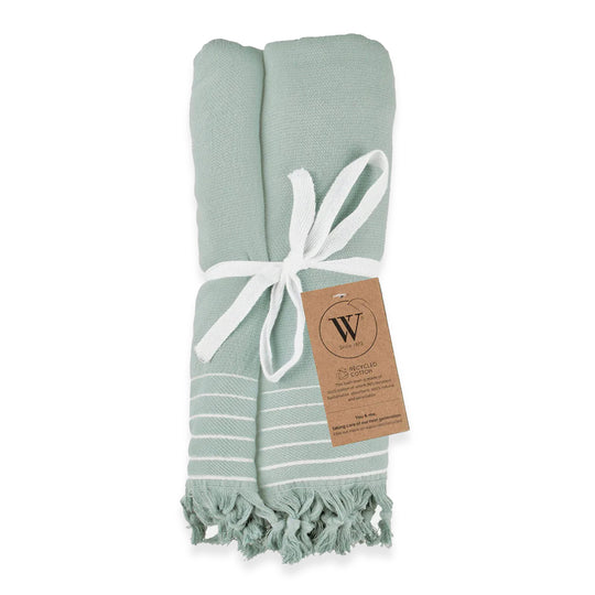 Walra Hammam-Tuch aus Baumwolle, 90 x 180 cm, Mint