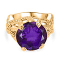 Afrikanischer Amethyst Ring Messing (Größe 19.00) ca. 9,76 ct