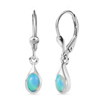 AA Natürlicher, äthiopischer Welo Opal Ohrringe 925 Silber ca. 0.63 ct