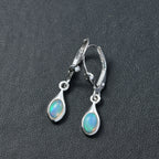 AA Natürlicher, äthiopischer Welo Opal Ohrringe 925 Silber ca. 0.63 ct