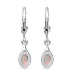 AA Natürlicher, äthiopischer Welo Opal Ohrringe 925 Silber ca. 0.63 ct