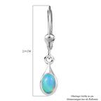 AA Natürlicher, äthiopischer Welo Opal Ohrringe 925 Silber ca. 0.63 ct