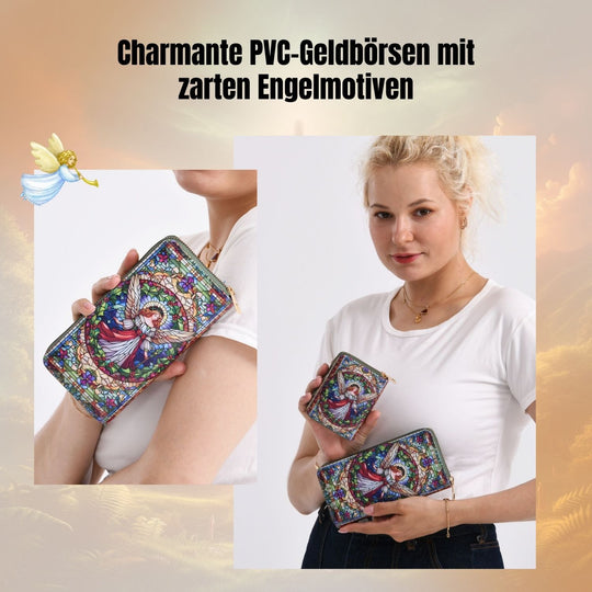 2-teiliges Geldbörsen-Set mit Einhornmuster, ca. 18x2,5x10 cm und 11x2,5x9 cm