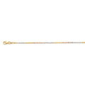 Italienisches Mond Armband ca. 18 cm+ 2.5 cm Extender, 925 Silber Tricolor ca. 2,53g