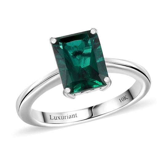 AAA Lab Grown Smaragd AGI zertifiziert Ring 417 Gold (Größe 17.00) ca. 2.50 ct