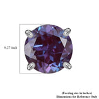 LUXURIANT - AAA Lab Grown Farbwechsel-Saphir AGI zertifiziert Ohrringe 417 Gold ca. 2.70 ct