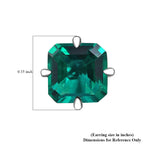 AAA Lab Grown Smaragd AGI zertifiziert Ohrringe 417 Gold ca. 3.20 ct