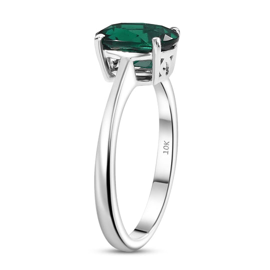 AAA Lab Grown Smaragd AGI zertifiziert Ring 417 Gold (Größe 18.00) ca. 2.50 ct