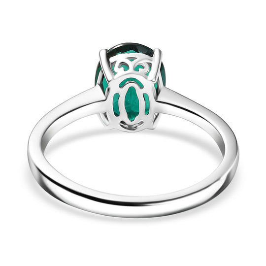 AAA Lab Grown Smaragd AGI zertifiziert Ring 417 Gold (Größe 18.00) ca. 2.50 ct