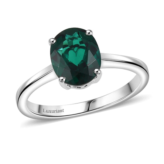 AAA Lab Grown Smaragd AGI zertifiziert Ring 417 Gold (Größe 18.00) ca. 2.50 ct
