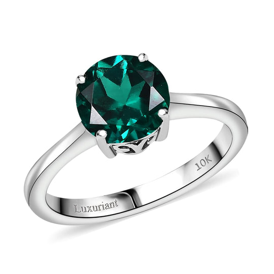 AAA Lab Grown Smaragd AGI zertifiziert Ring 417 Gold (Größe 20.00) ca. 2.10 ct