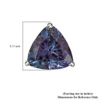 AAA Lab Grown Alexandrit AGI zertifiziert Ohrringe 417 Gold ca. 3.30 ct