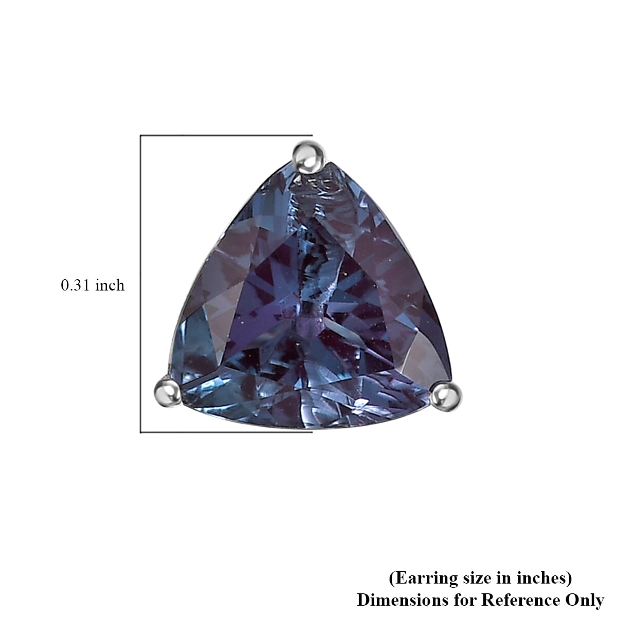 AAA Lab Grown Alexandrit AGI zertifiziert Ohrringe 417 Gold ca. 3.30 ct
