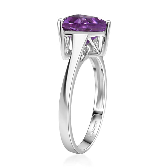 AAA Lab Grown Farbwechsel-Saphir AGI zertifiziert Ring 417 Gold (Größe 19.00) ca. 2.50 ct