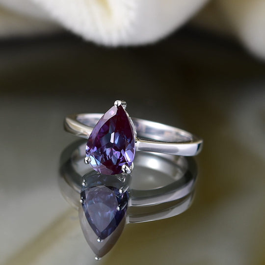 AAA Lab Grown Alexandrit AGI zertifiziert Ring 417 Gold (Größe 19.00) ca. 2.50 ct