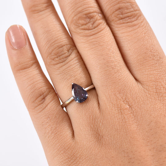 AAA Lab Grown Alexandrit AGI zertifiziert Ring 417 Gold (Größe 20.00) ca. 2.50 ct