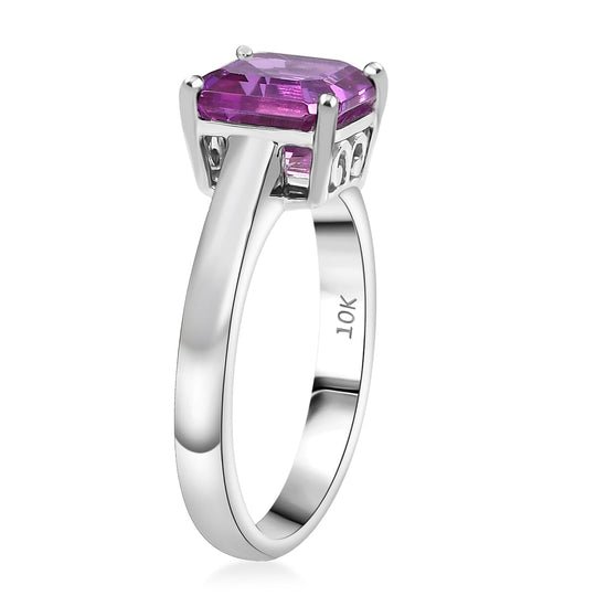 AAA Lab Grown Farbwechsel-Saphir AGI zertifiziert Ring 417 Gold (Größe 19.00) ca. 2.50 ct