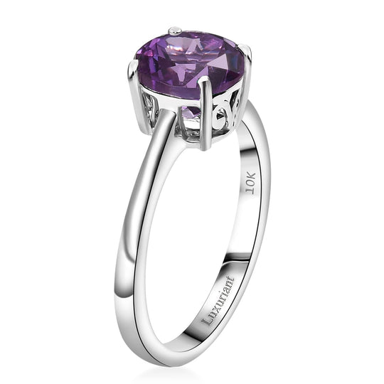 AAA Lab Grown Farbwechsel-Saphir AGI zertifiziert Ring 417 Gold (Größe 18.00) ca. 2.10 ct