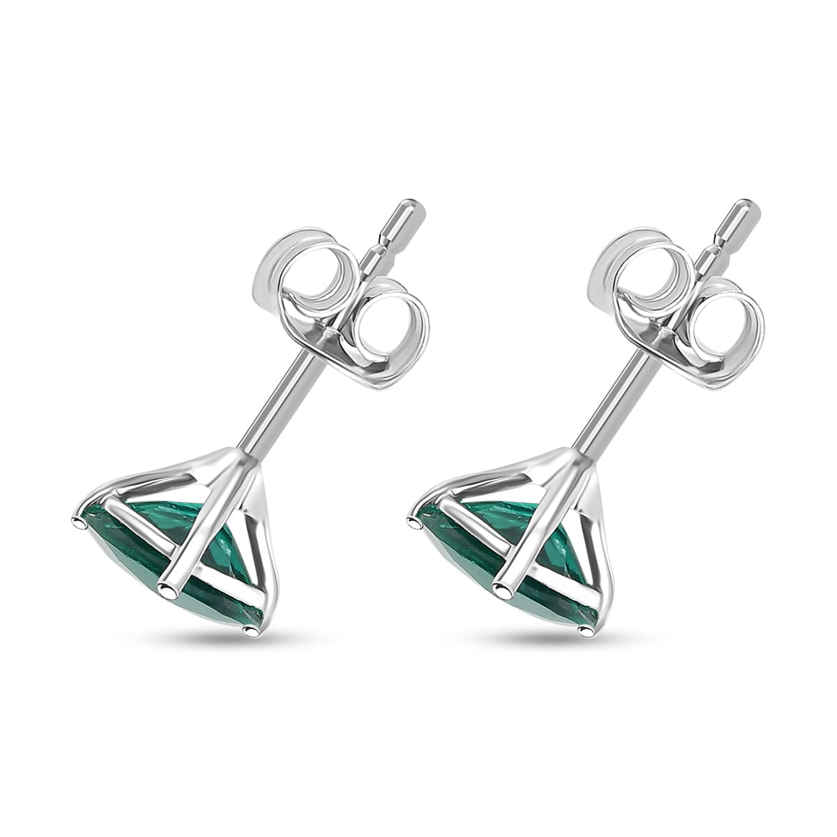 AAA Lab Grown Smaragd AGI zertifiziert Ohrringe 417 Gold ca. 3.30 ct