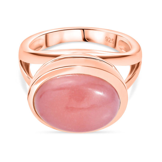 AA Vinicunca-Peruanischer Opal Ring 925 Silber 750 rosévergoldet (Größe 18.00) ca. 4,96 ct