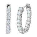 LUXURIANT SI-GH Labor Diamant Ohrringe, 925 Silber rhodiniert - 2 ct.