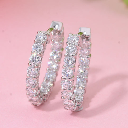 LUXURIANT DIAMOND - Lab Grown Diamant SI-GH Ohrringe 925 Silber rhodiniert ca. 2,00 ct.
