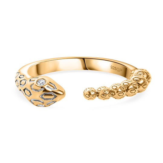 GP Trionfo Kollektion- Kanchanaburi Blauer Saphir, Weißer Diamant Ring 925 Silber platiniert und vergoldet (Größe 20.00) ca. 0.07 ct