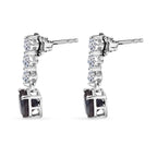 AAA Lab Grown Alexandrit, Lab Grown Diamant Ohrringe, AGI zertifiziert und geprüft, 417 Weiß Gold ca. 3.93 ct