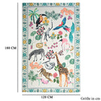Teppich Digitaldruck Tiermotiv, Baumwolle Polyester, 120 x 180 cm