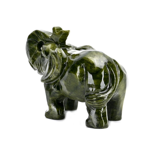 Handgefertigte Drachenfigur aus Serpentin, ca. 12 x 5 x 8 cm