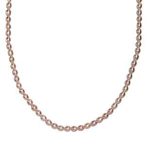 AA Pfirsich-Süßwasser Perle Halskette ca. 45 cm + 5 cm Extender 925 Silber 750 Gelbgold Vermeil