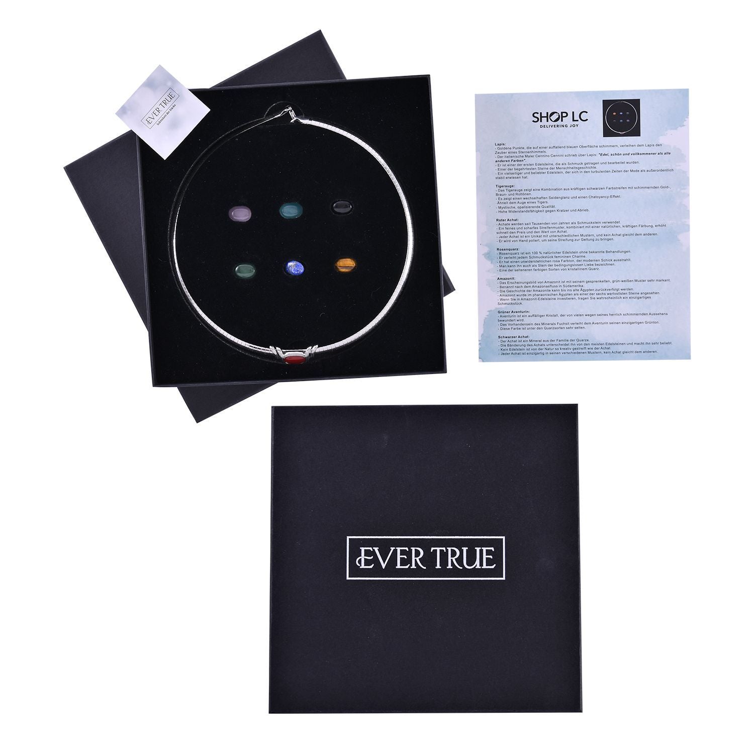 EVER TRUE schlichte Solitär-Edelstein set