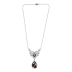 Der Schimmer der Natur - Erdnuss Holz Jaspis Halskette ca. 45 cm 316L Edelstahl ca. 16.88 ct