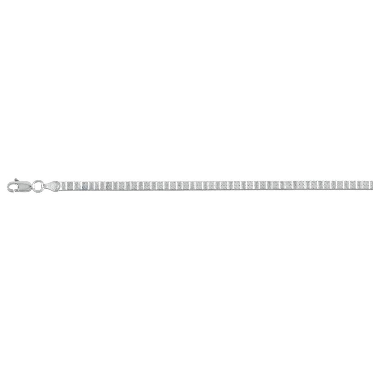 Italienische Herringbonekette, 925 Silber rhodiniert, ca. 45 cm+ 5 cm Extender, ca. 9,30g