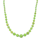Grüner Howlit Halskette ca. 45 cm+ 5 cm Extender, ca. 160,00 ct.