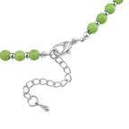 Grüner Howlit Halskette ca. 45 cm+ 5 cm Extender, ca. 160,00 ct.
