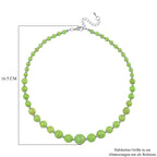 Grüner Howlit Halskette ca. 45 cm+ 5 cm Extender, ca. 160,00 ct.