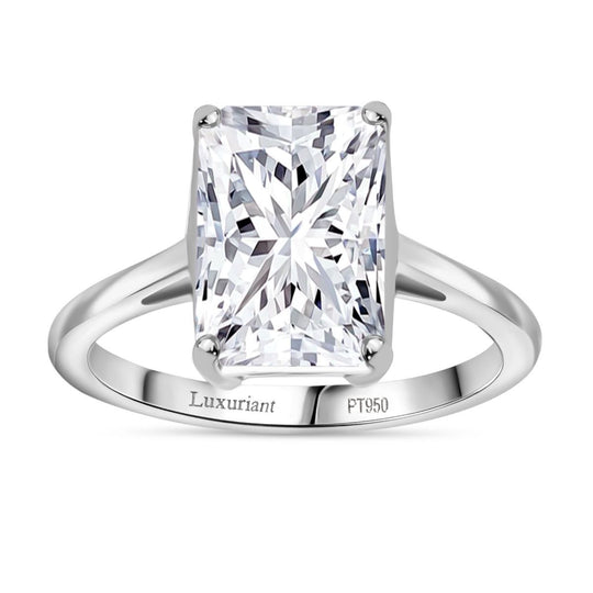 LUXURIANT DIAMOND - Lab Grown Diamant VS-EF IGI zertifiziert Ring 950 Platin (Größe 18.00) ca. 5.00 ct