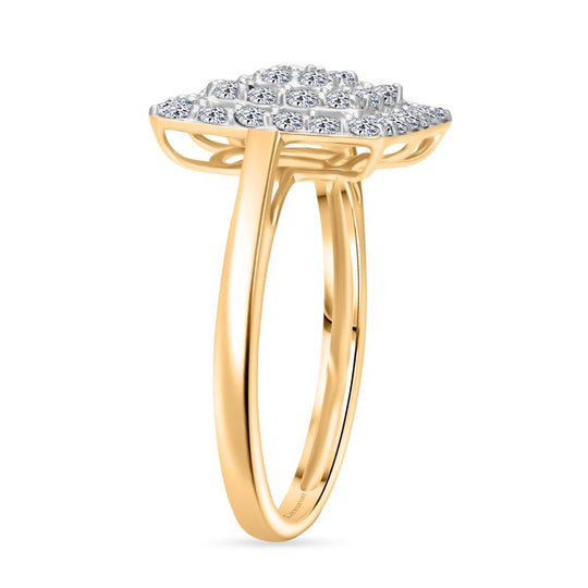 LUXURIANT DIAMOND - Lab Grown Diamant SI-GH SGL zertifiziert Ring 375 Gold (Größe 19.00) ca. 1.00 ct