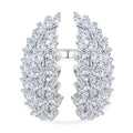 GP Herz Kollektion - Weißer Zirkon Ring 925 Silber rhodiniert (Größe 19.00) ca. 7.44 ct