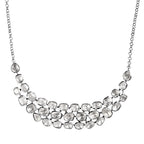 Polki Moissanit Halskette ca. 45 cm 925 Silber rhodiniert ca. 8.00 ct