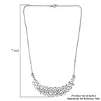 Polki Moissanit Halskette ca. 45 cm 925 Silber rhodiniert ca. 8.00 ct