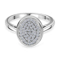 LUXURIANT SGL zertifizierter SI-GH Labor Diamant Ring, 925 Silber rhodiniert - 0,50 ct.