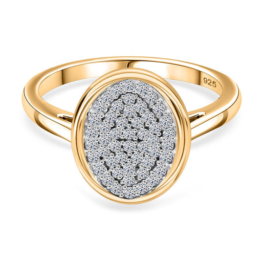 LUXURIANT DIAMOND - Lab Grown Diamant SI-GH SGL zertifiziert Ring 925 Silber rhodiniert (Größe 21.00) ca. 0.50 ct