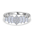 LUXURIANT DIAMOND - Lab Grown Diamant SI-GH Ring 925 Silber rhodiniert (Größe 20.00) ca. 0.50 ct