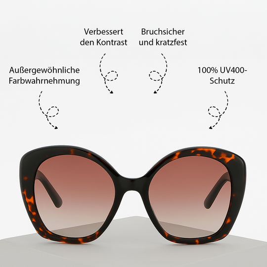 Sole & Luce - Swiss Eyewear, UJV400 Sonnenbrille, Schwarz