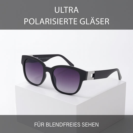 Sole & Luce, Swiss Eyewear, U400 Schutz Sonnenbrille, Schwarz